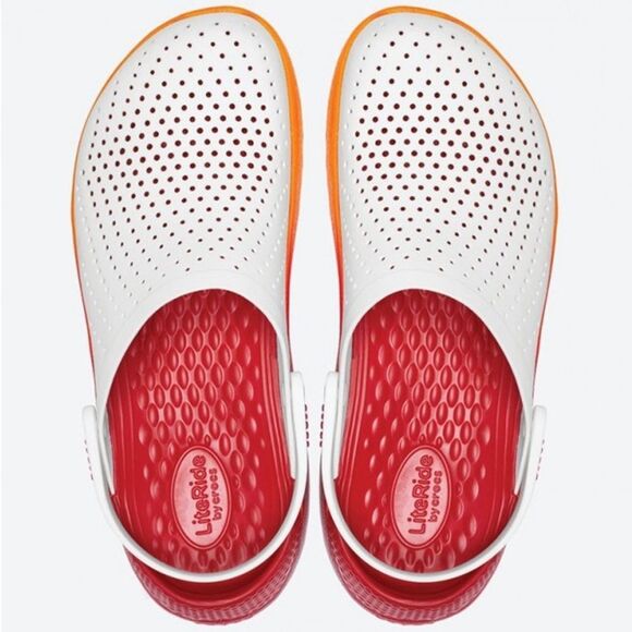 LiteRide™ Graphic Clog Men’s Sz 11
Item #CR-205070-127-WHITE-ORANGE - Picture 5 of 15